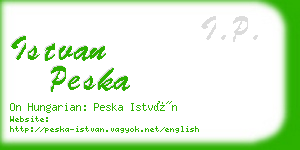 istvan peska business card